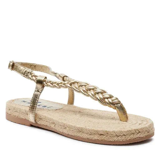 Manebi jute sandals platinum braid ankle strap