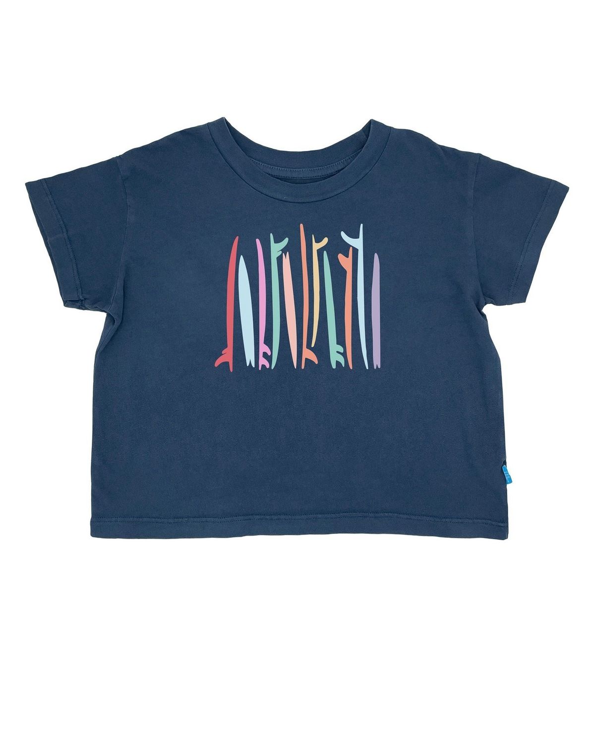 FEATHER 4 ARROW RAINBOW SURF CROP TEENAVY
