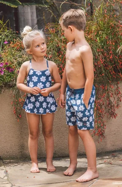 FEATHER 4 ARROW IN BLOOM VOLLEY TRUNK NAVY