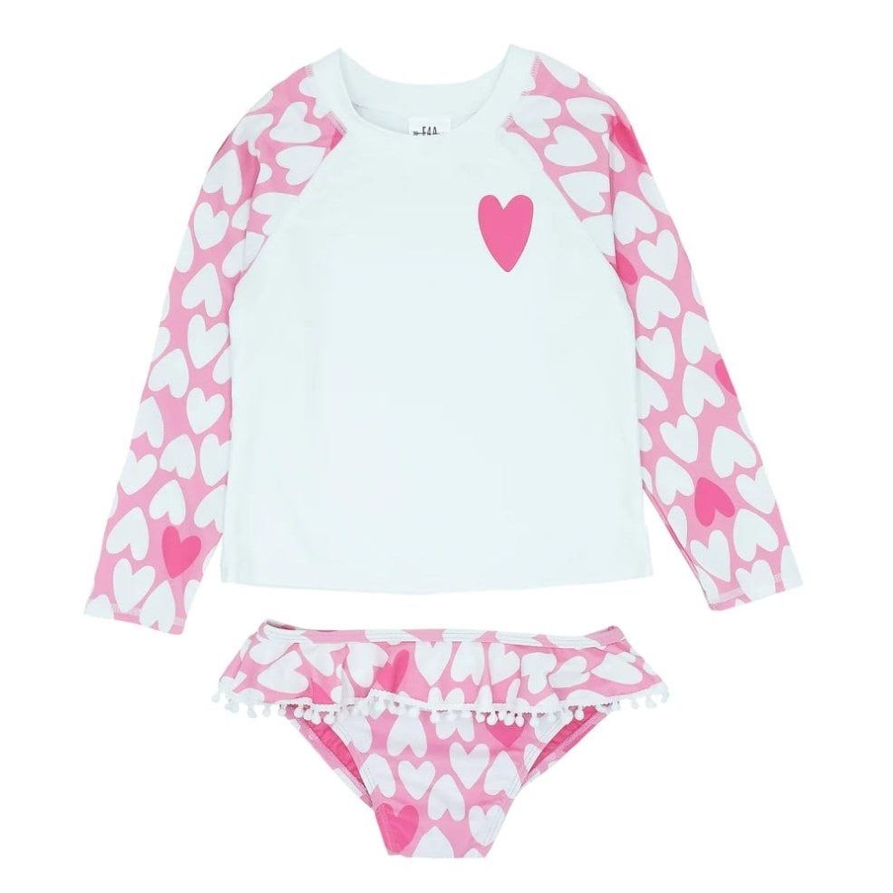 FEATHER 4 ARROW FUN IN THE SUN TWO-PIECE SWIMSUITPRISM PINK