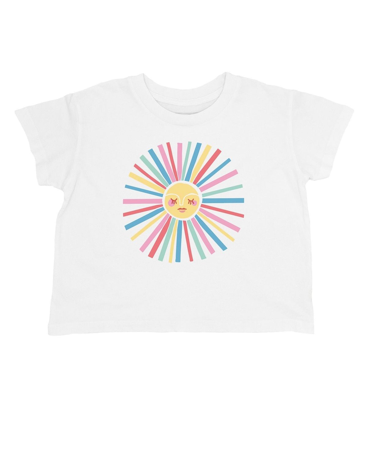 FEATHER 4 ARROW SUNSHINE CROP TEEWHITE