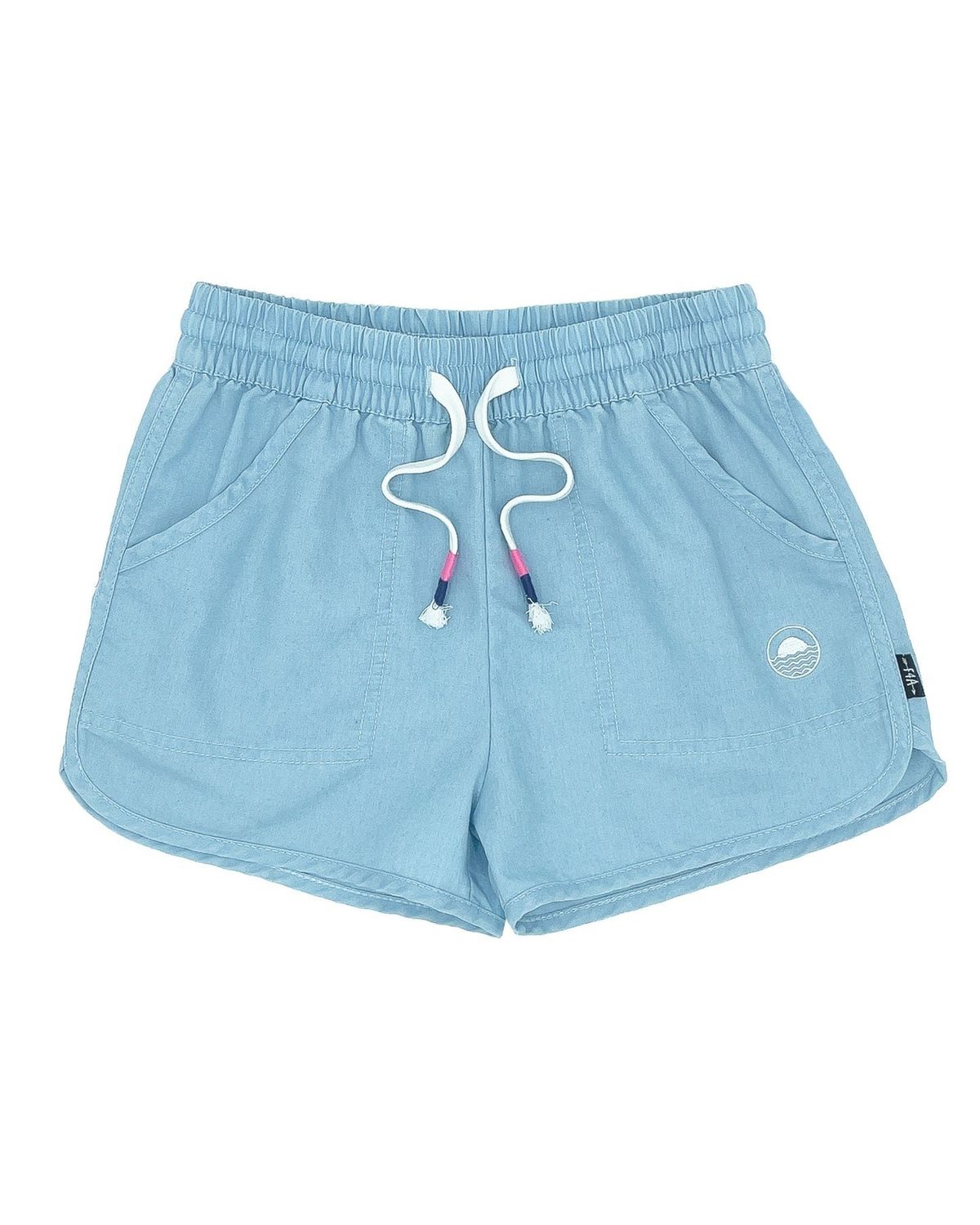 FEATHER 4 ARROW DAISY CHAMBRAY SHORTSFADED INDIGO