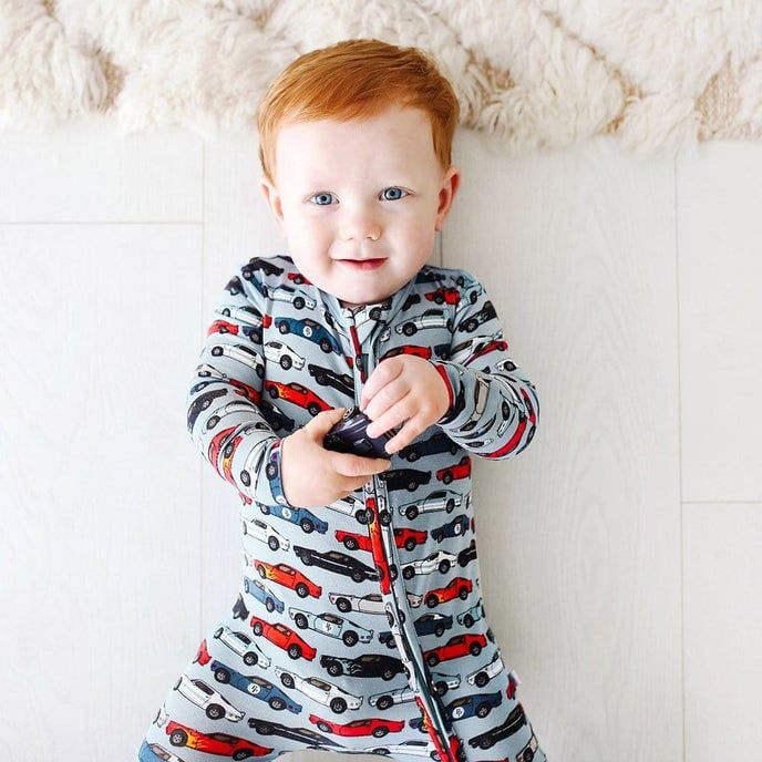 Posh Peanut Miles - Footie Zippered One Piece