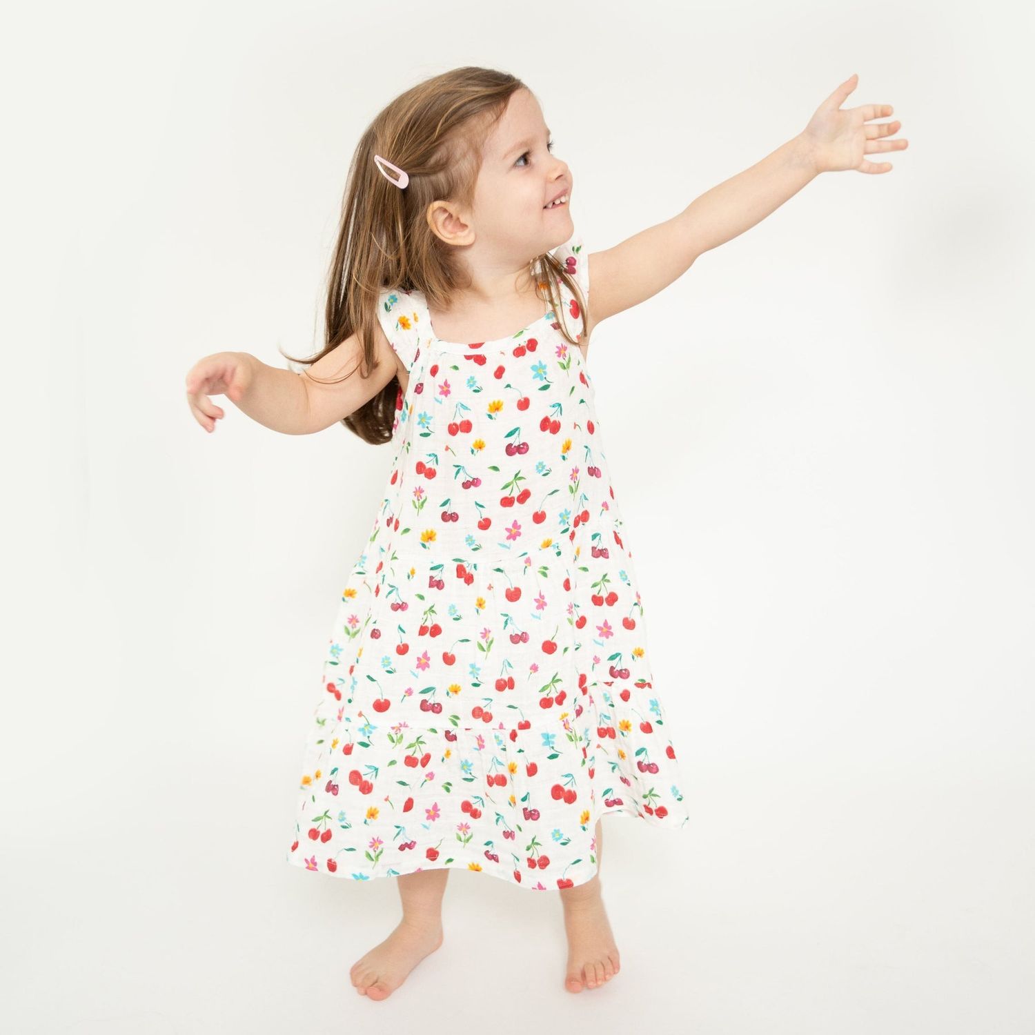 Angel Dear CHERRY TWIRLY SUNDRESS &amp; DIAPER COVER