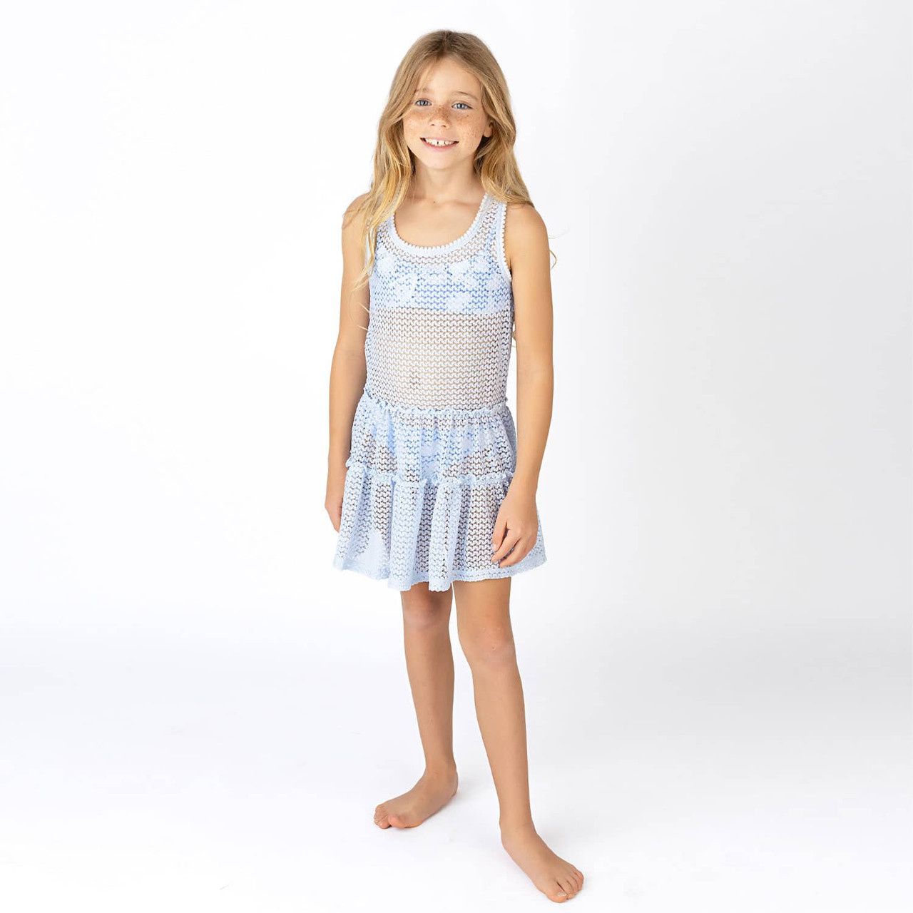Shade Critters crochet tank dress - blue