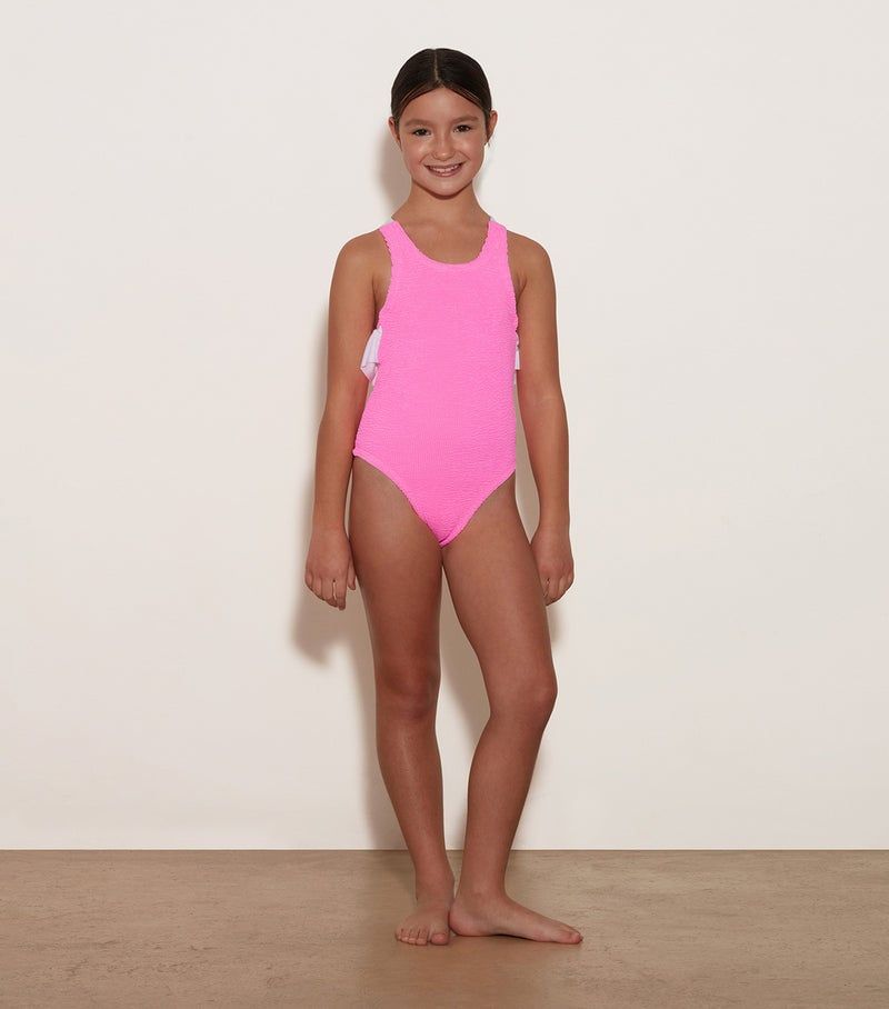 HUNZA G KIDS LARA SWIM - BUBBLEGUM