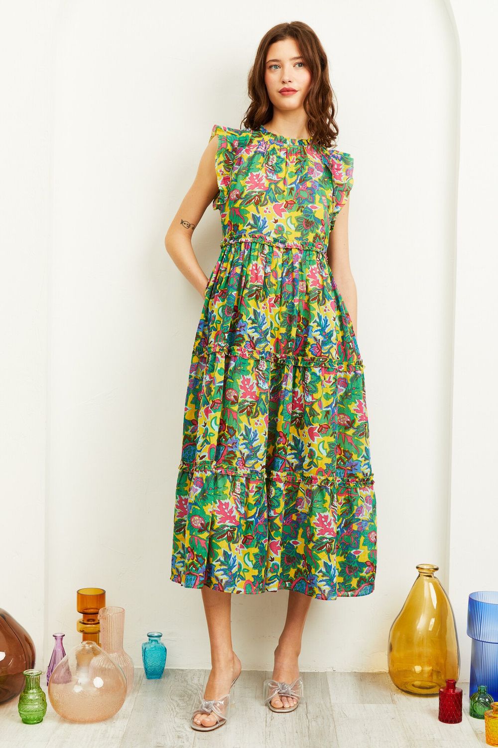 Love the Label Poppy Maxi Dress Petra Print