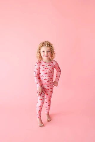 Posh Peanut Very Cherry - Long Sleeve Basic Pajama