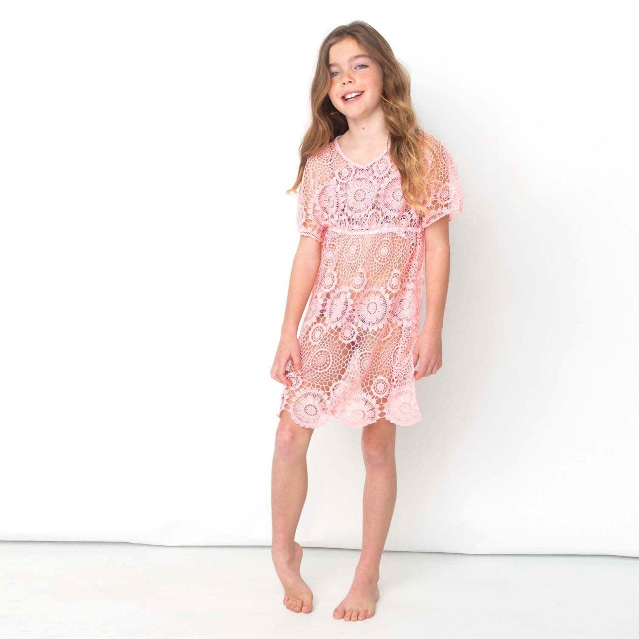 Shade Critters crochet kaftan - pink pink