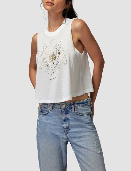 Spiritual Gangster love kindness crop tank stone
