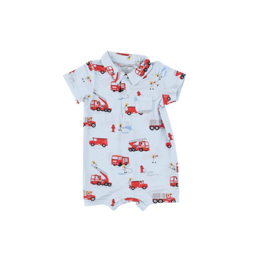 Angel Dear FIRETRUCK DALMATIONS POLO SHORTIE