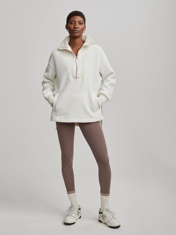 Varley Wallace Half Zip Fleece Egret