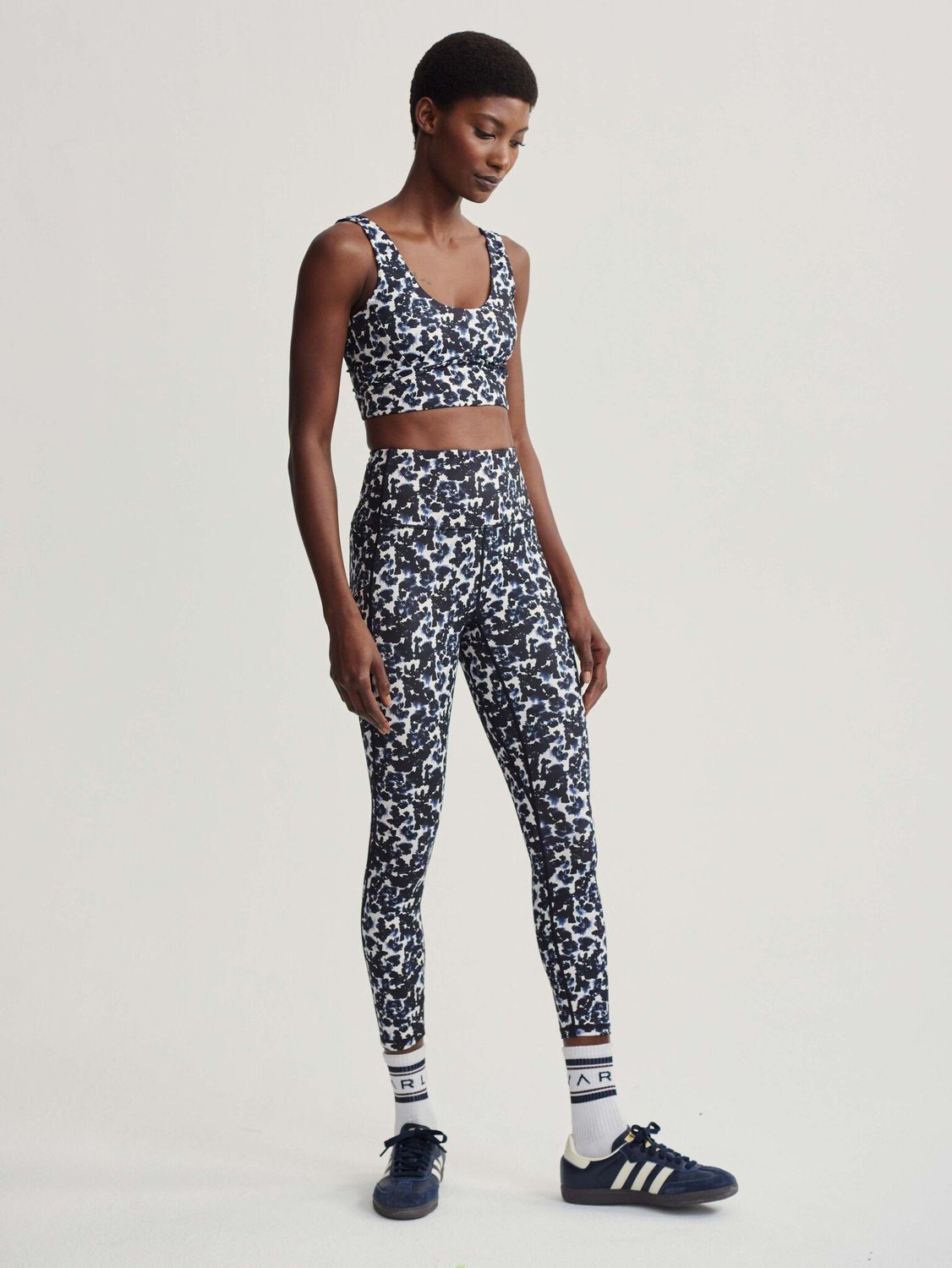 Varley Form High Pocket Legging 25 Ink Block Floral