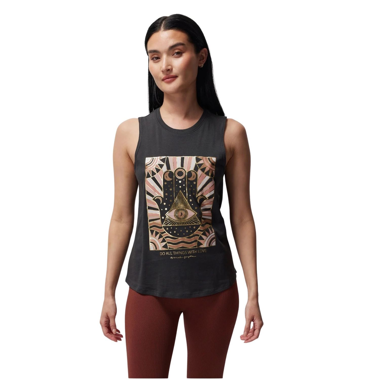 Spiritual Gangster do all things with love muscle vintage black