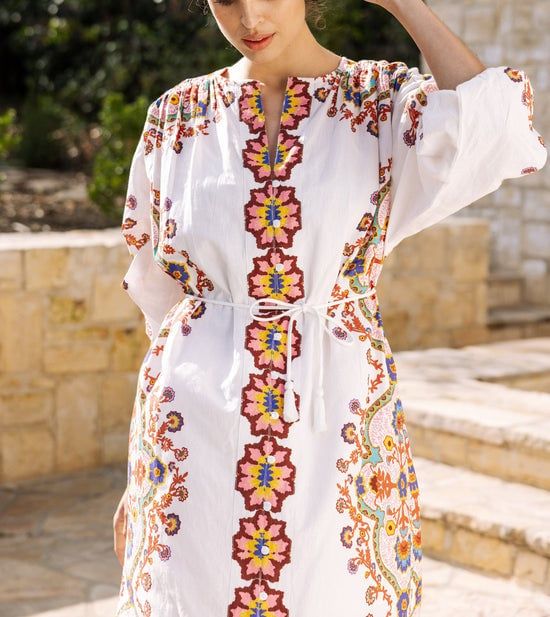 CLEOBELLA KAILA MIDI KAFTANLAGOS PRINT