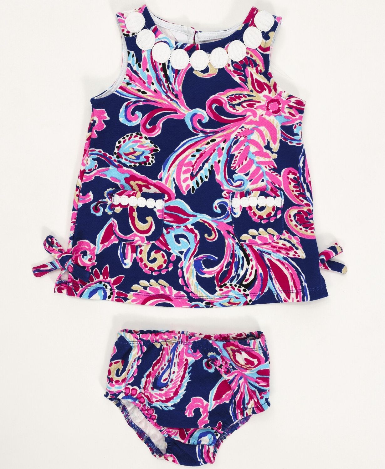 LILLY PULITZER BABY LILLY KNIT SHIFT MULTI FLITTING ABOUT