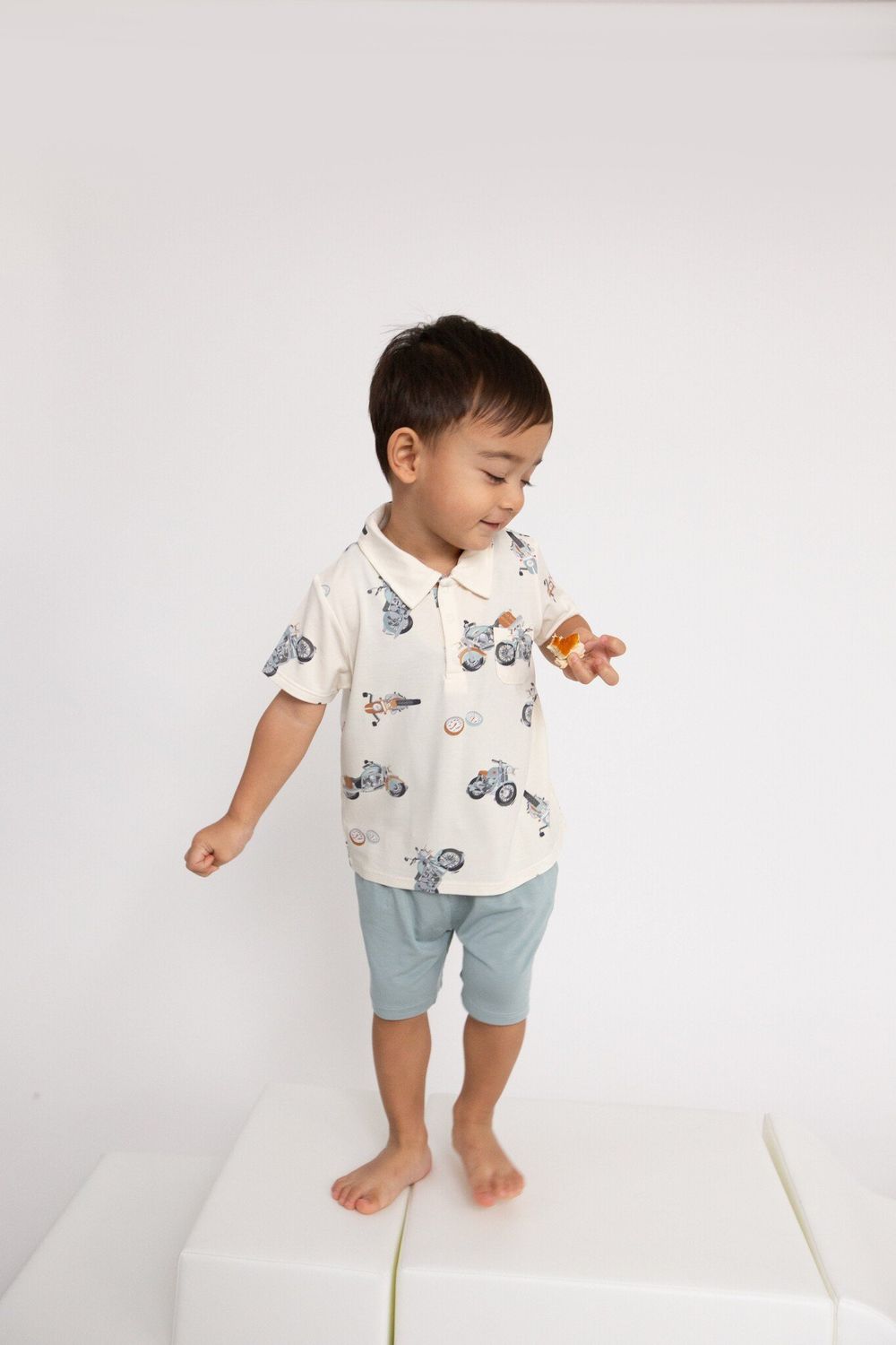 Angel Dear SB Vintage Motorcycles Polo Shirt + Short Set