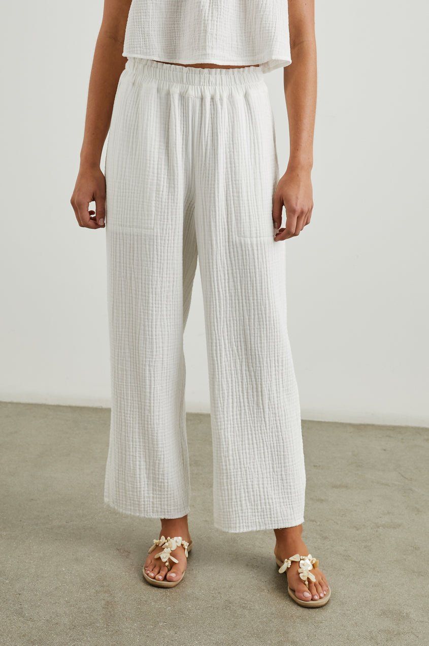 RAILS LEON CROP WHITE
