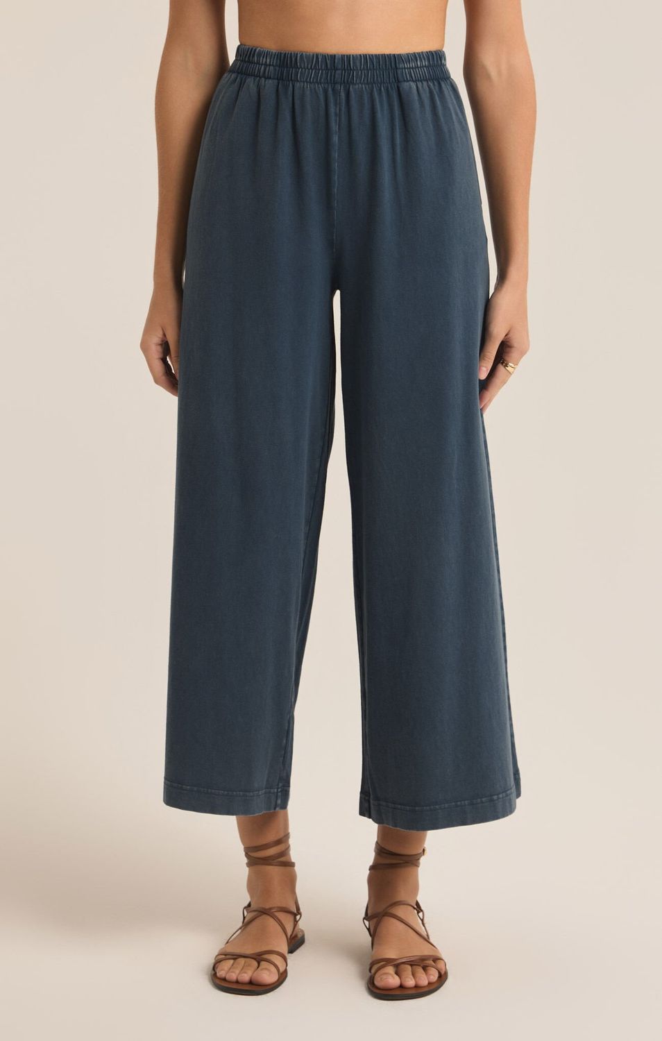 Z Supply Scout Jersey Flare Pant Midnight