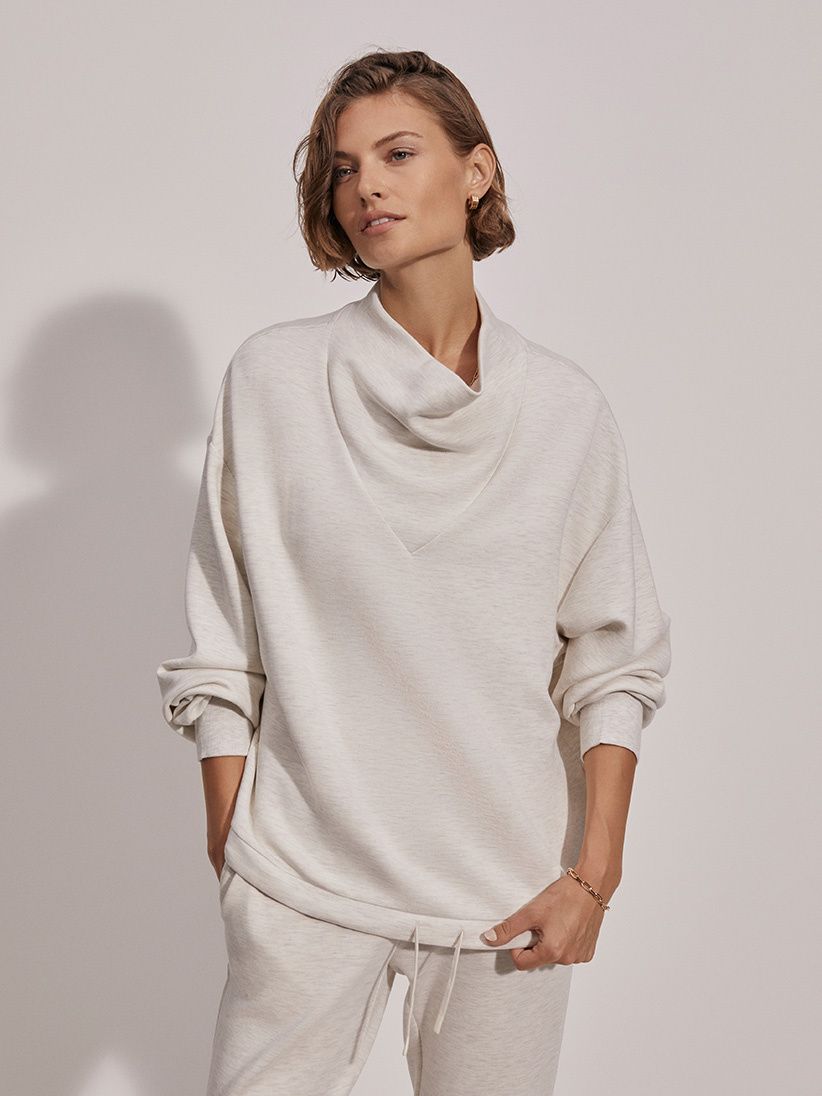 Varley Betsy Sweat Ivory Marl