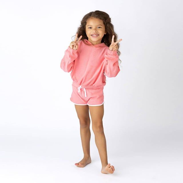 Shade Critters terry drawstring shorts - coral coral