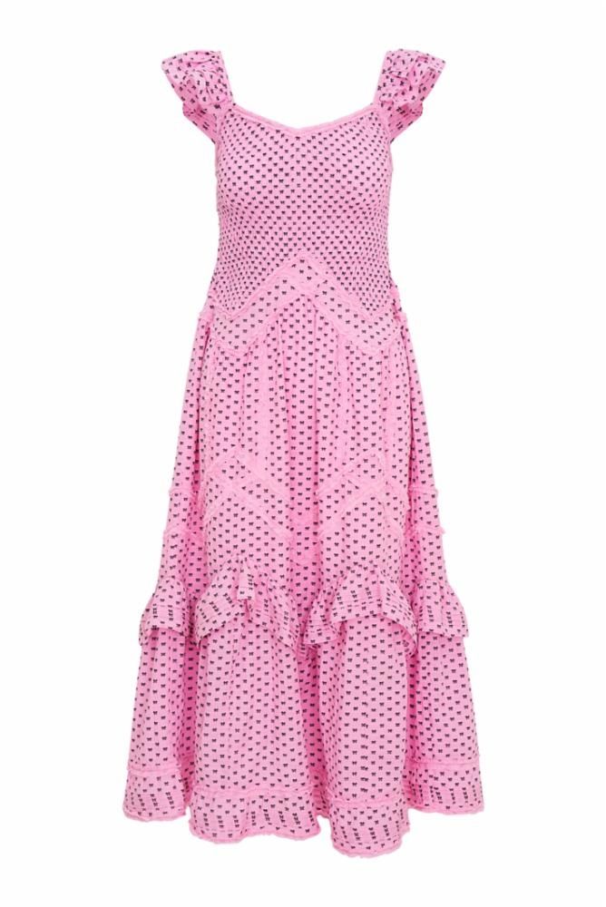 LOVE SHACK FANCY BRIN DRESS CLASSIC PINK