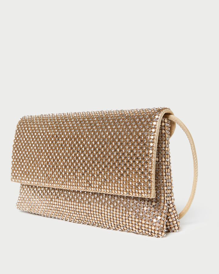 LOEFFLER RANDALL CHARLEE GOLD CLUTCH