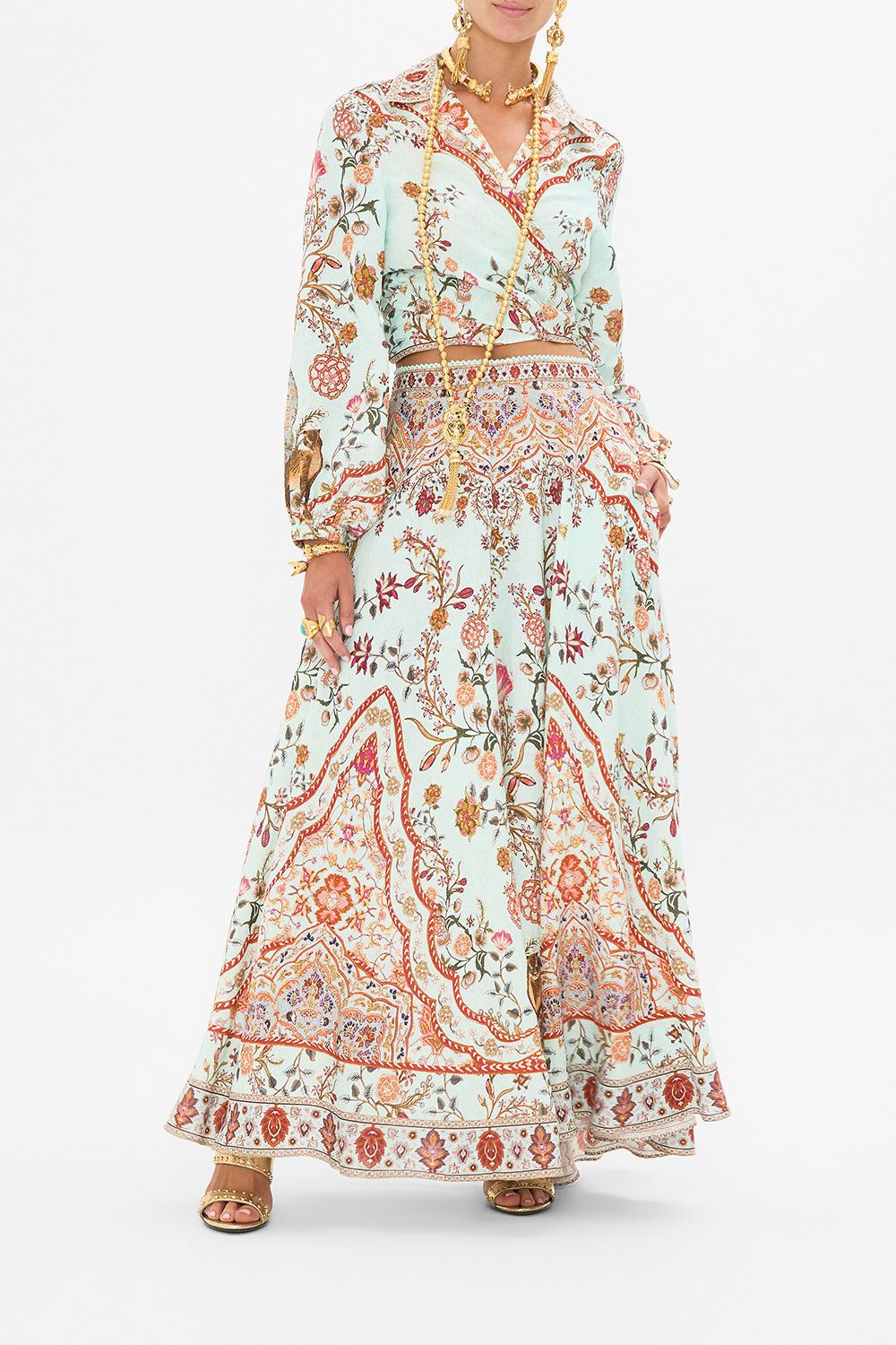 CAMILLA MAXI CIRCLE SKIRT WEAVING WORLDS
