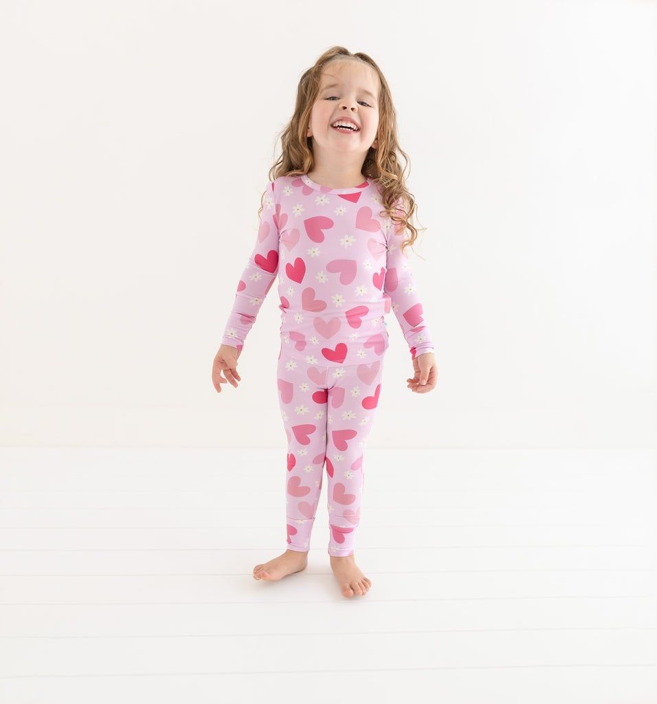 Posh Peanut Daisy Love - Long Sleeve Basic Pajama