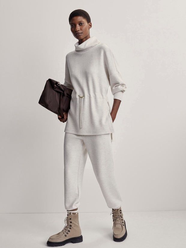 Varley Freya Sweat Ivory Marl