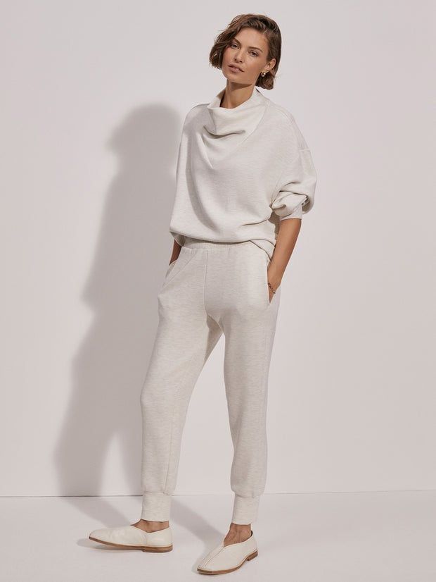 Varley The Slim Cuff Pant 25 Ivory Marl