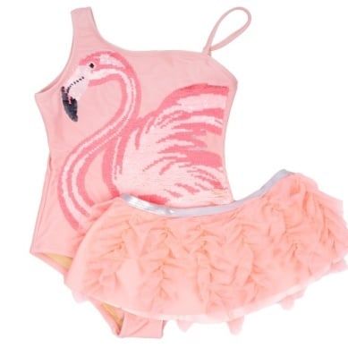Shade Critters 1pc&amp;skirt-sequin flmngo pink