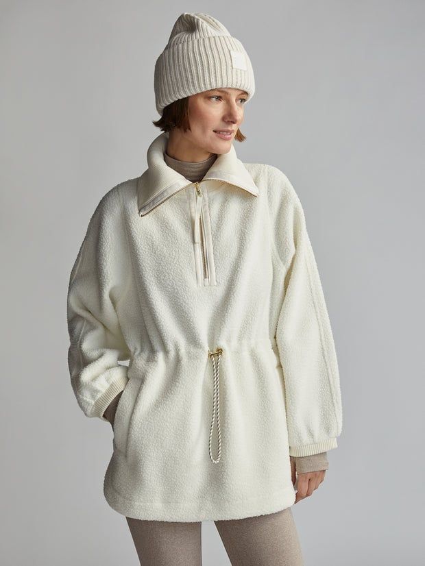 Varley Parnel Half Zip Fleece Egret