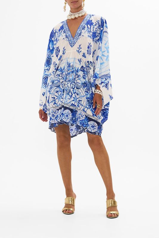 CAMILLA T SHAPE SHORT KAFTAN IMMORTAL INK