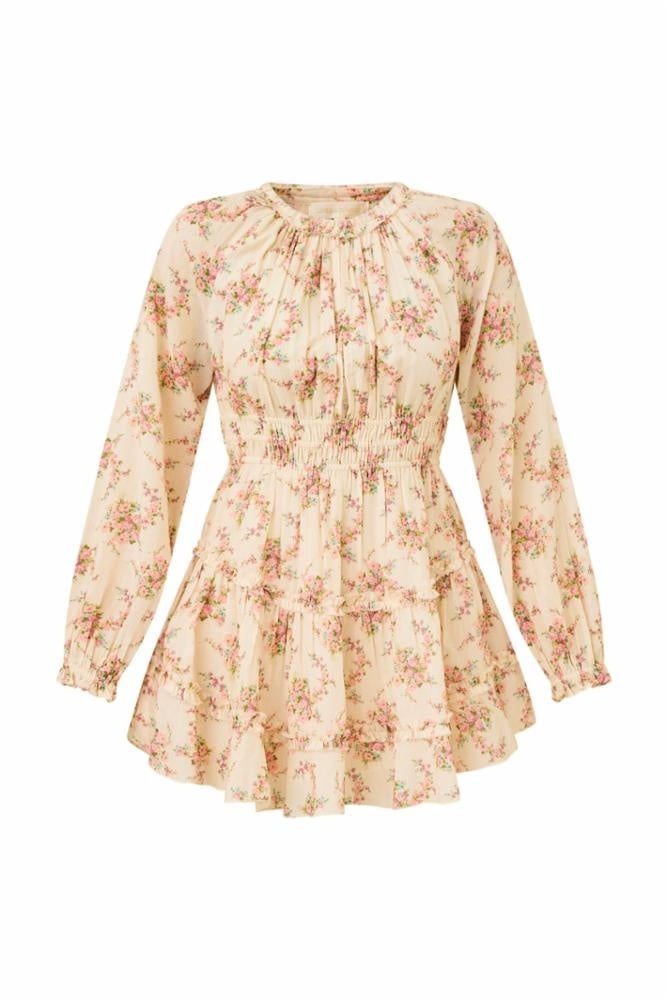 LOVE SHACK FANCY MELLINI DRESS MAUVE BALLET