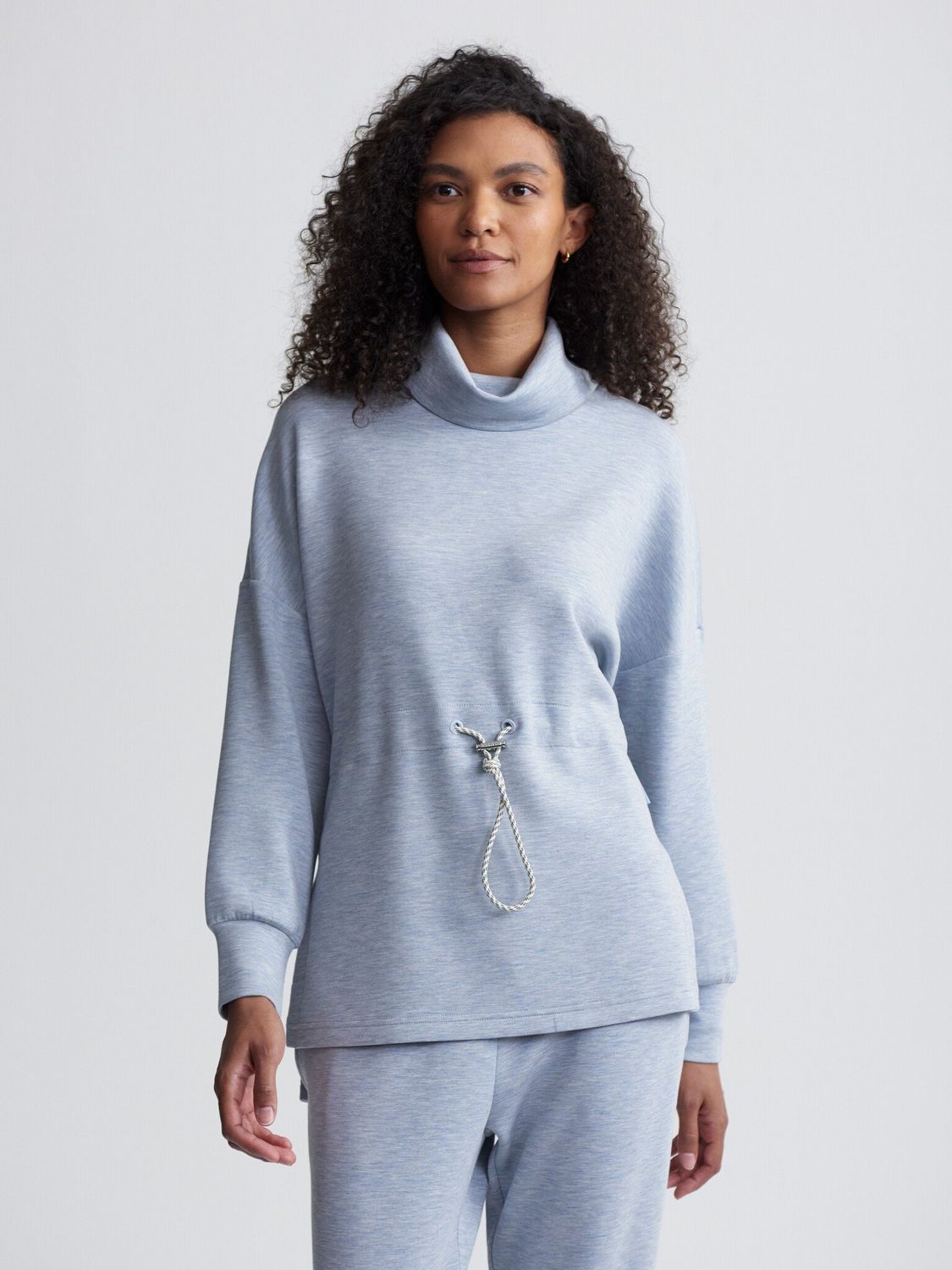 Varley Freya Sweat Mid Blue Marl