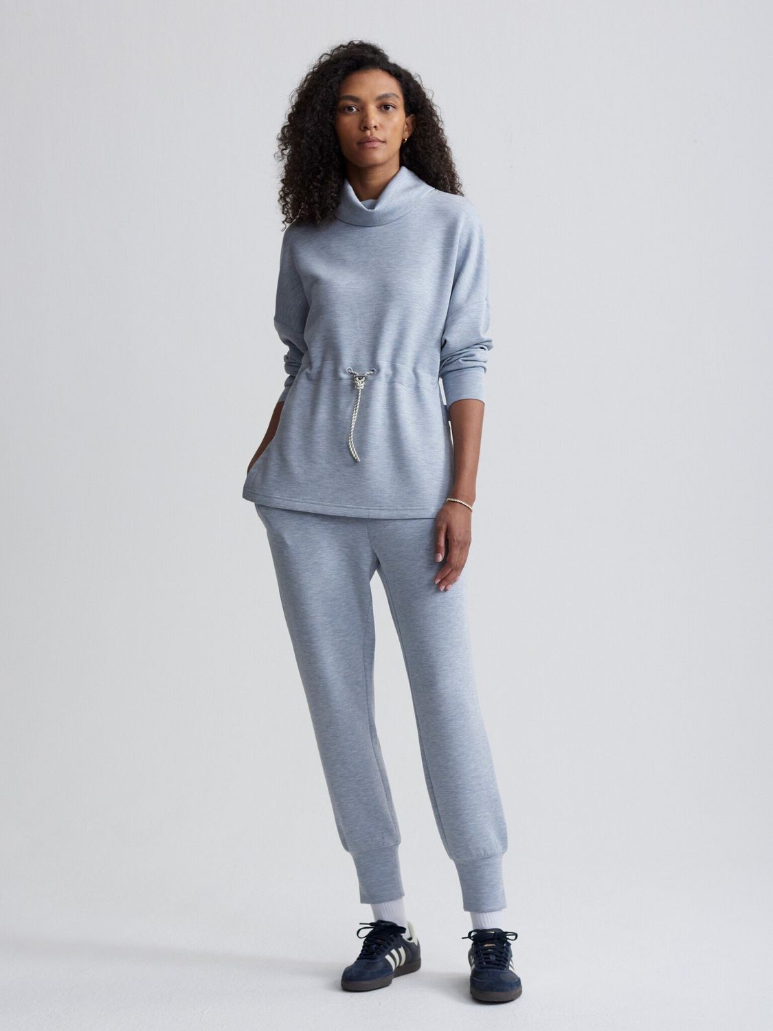Varley The Slim Cuff Pant 25 Mid Blue Marl