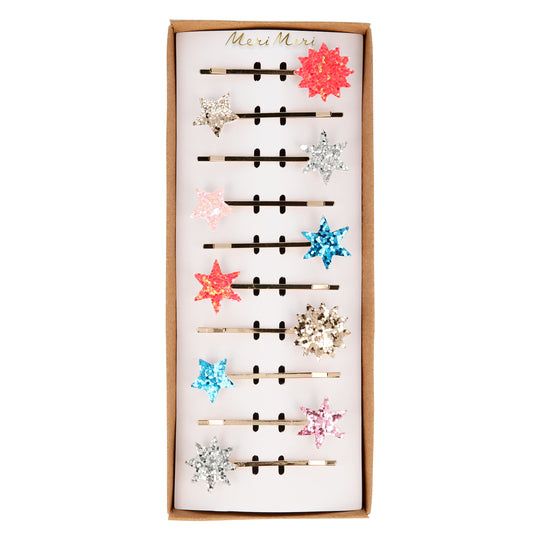 Meri Meri Mixed Glitter Star Hair Slides