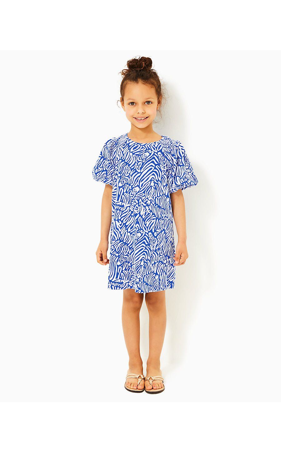 LILLY PULITZER MINI ROSEN DRESS MARTINIQUE BLUE ZEE BEBE