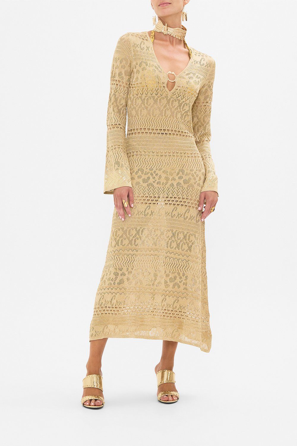 CAMILLA HARDWARE DETAIL KNIT DRESS VALLEY OF THE KINGS