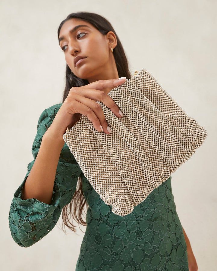 LOEFFLER RANDALL EMBER GOLD CLUTCH