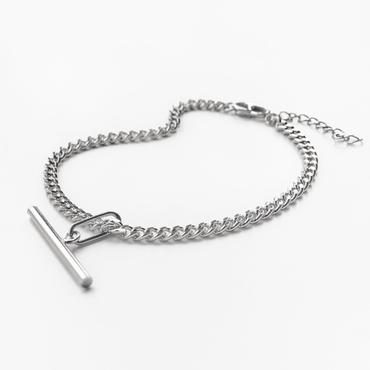 Thatch Toggle Charm Silver Bracelet