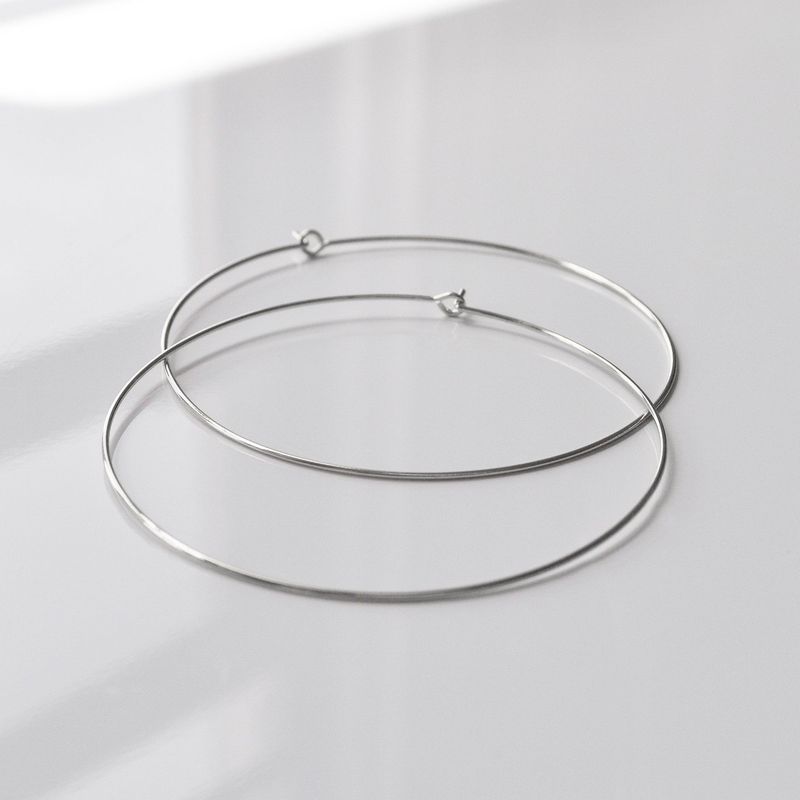 Thatch Lola Hoop Silver Earrings