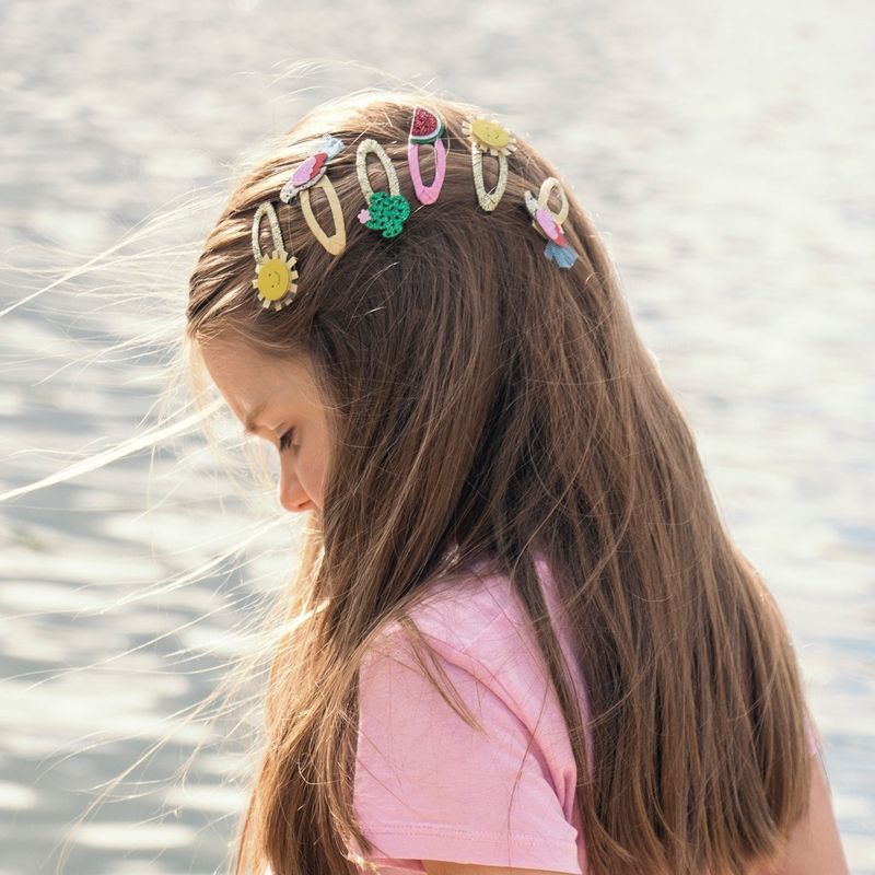 Glitter Cactus and Watermelon Clips