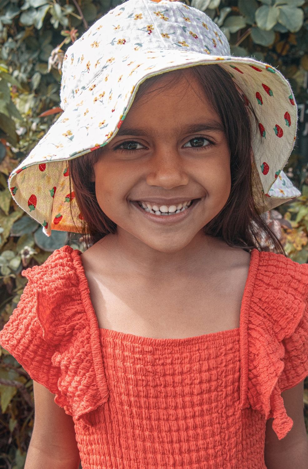 Strawberry Fair Reversible Sun Hat 3-6 Years