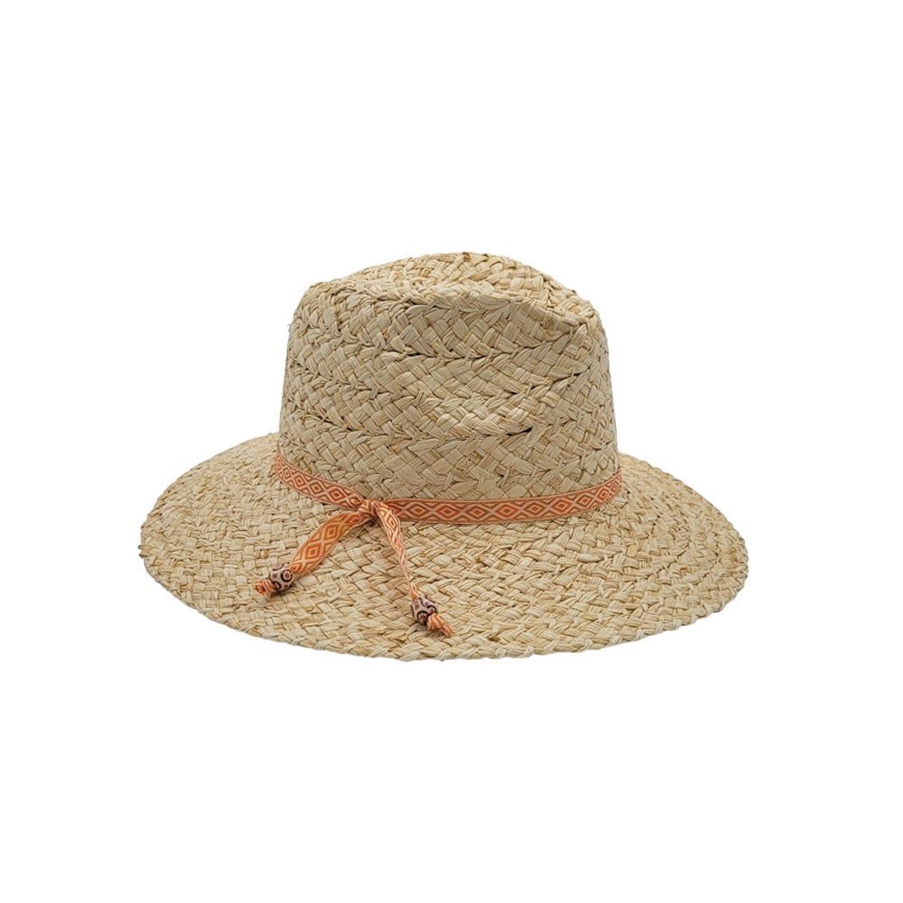 NIKKI BEACH JAGGER BRAID FEDORA - NATURAL