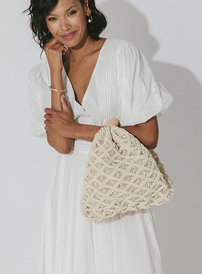 CLEOBELLA NIA CROCHET BAG IVORY