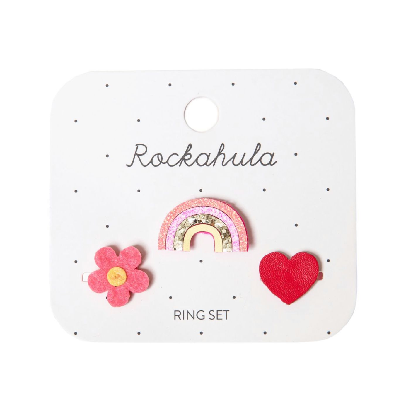 ROCKAHULA Hippy Rainbow Ring Set