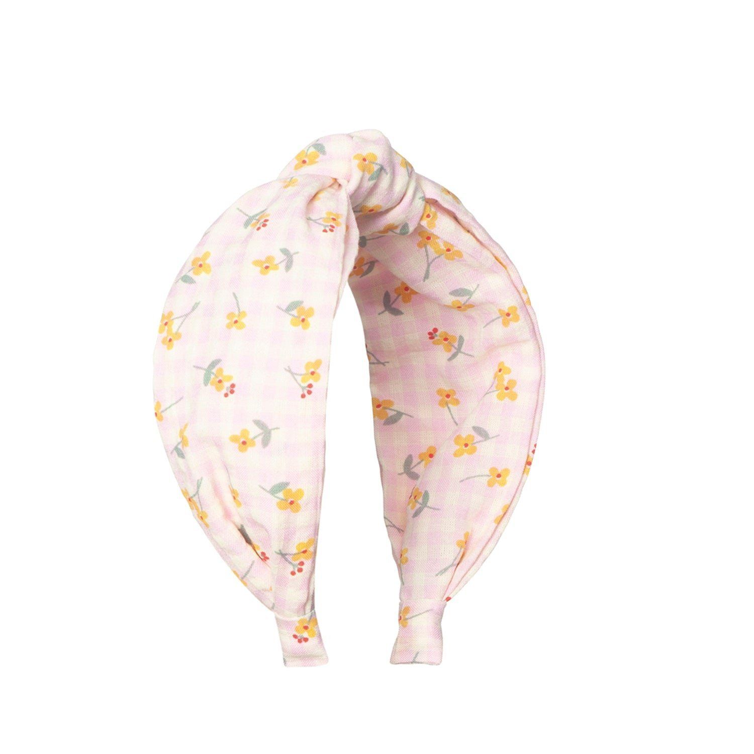 Buttercup Gingham Knotted Headband
