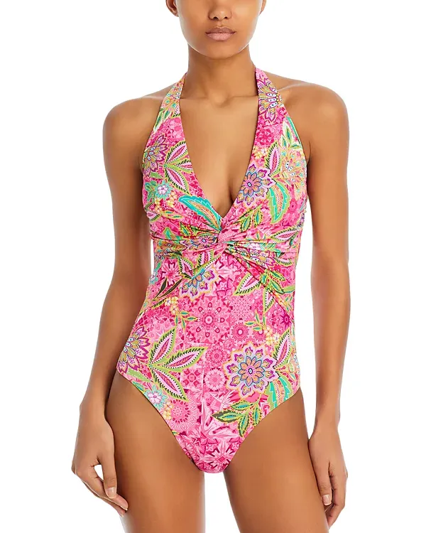 JOHNNY WAS FLAMINGO TWIST ONE PIECE